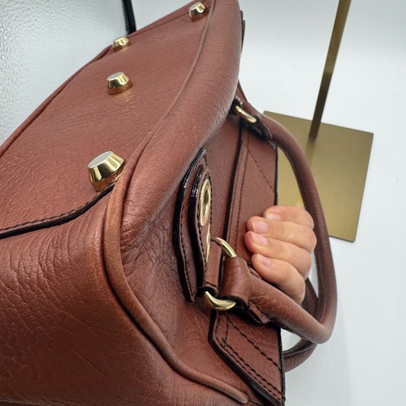 Authentic Vintage All leather Dolce & Gabbana Flap Hand  Bag Brown W Dust Bag - Picture 14 of 16